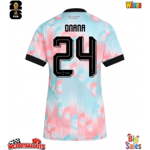 Belgium Amadou Onana #24 Replica Away Stadium Shirt for Women World Cup 2026 Short Sleeve